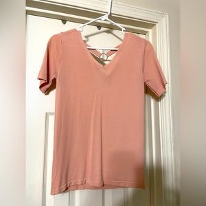 Blush pink top from Italy